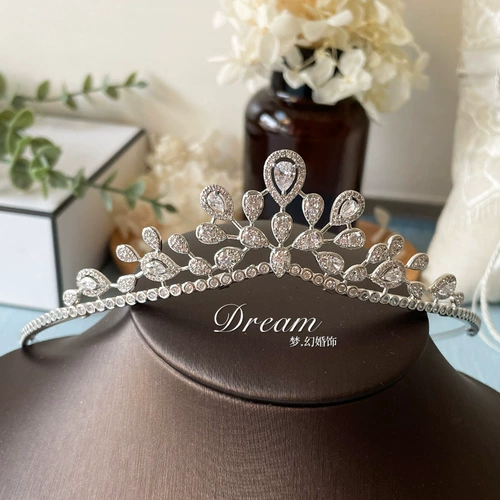 Цирконий для невесты, аксессуар для волос, свадебное платье, корона для принцессы, простой и элегантный дизайн, подарок на день рождения