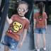 Bé gái 3 xuân hè 4 tay áo ngắn 5T áo 11 chữ 6 bé gái 10 trắng 8 quần áo 9 thủy triều 7-12 tuổi Quần áo trẻ em - Áo thun áo thun trẻ em xuất khẩu Áo thun