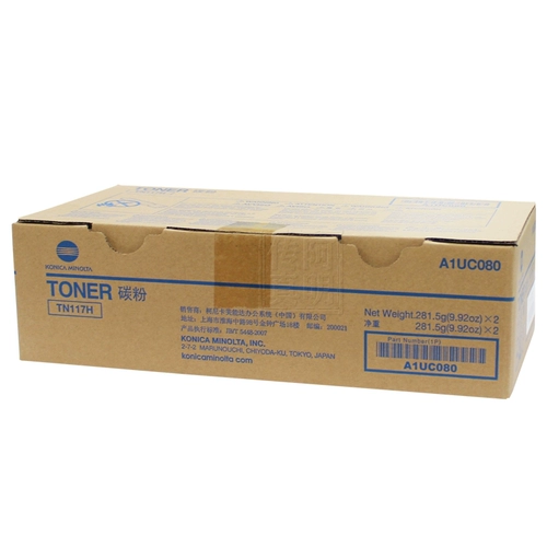 Оригинальная Konica Maneta TN117H ​​Порошковая коробка 184 185E/EN 7818E/EN CARDOR
