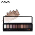 Hàn Quốc Chính hãng NOVO Ten Color Eyeshadow 10 Color Nude Makeup Earth Color Eye Shadow Matte Eye Shadow Dish Brush Makeup - Bóng mắt bảng phấn mắt colourpop Bóng mắt