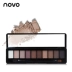 Hàn Quốc Chính hãng NOVO Ten Color Eyeshadow 10 Color Nude Makeup Earth Color Eye Shadow Matte Eye Shadow Dish Brush Makeup - Bóng mắt bảng mắt etude house Bóng mắt