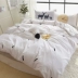 Phong cách Bắc Âu bông bốn mảnh bông ký túc xá ba 4 bộ giường bộ 笠 1,5 1,8 m đơn giản