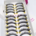 Một hộp lông mi giả thủ công Đài Loan, mắt dày tự nhiên, đoạn dài, một hộp mười cặp