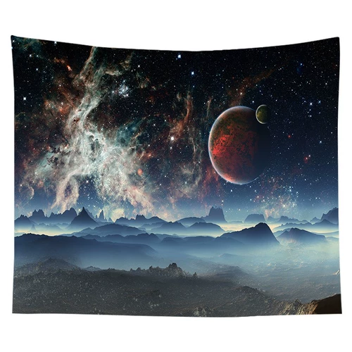 Лунный звездный небо фон фоновая ткань в виде висячи