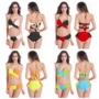 Phối màu mới kết hợp dây đeo bikini hai màu kết hợp và kết hợp áo tắm nữ cao cấp của nhà sản xuất mô hình vụ nổ châu Âu và Mỹ - Bikinis đồ bơi nữ đẹp kín đáo