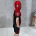 Spiderman phim hoạt hình trẻ em đồ bơi cậu bé nhỏ trung học lớn con nửa tay áo một mảnh boxer kem chống nắng đồ bơi với mũ bơi