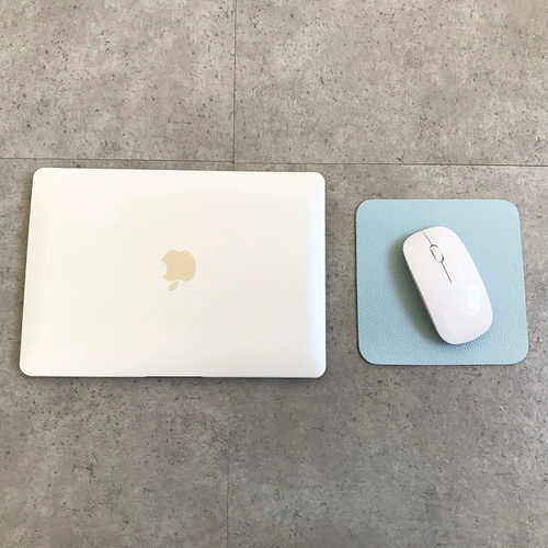 Ноутбук, квадратная маленькая кожаная корейская милая мышка, воловья кожа