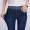 2018 mùa xuân và mùa hè đàn hồi eo đàn hồi ống túm eo cao bảy điểm quần jeans của phụ nữ cộng với phân bón XL chất béo mm Slim quần jean ống côn