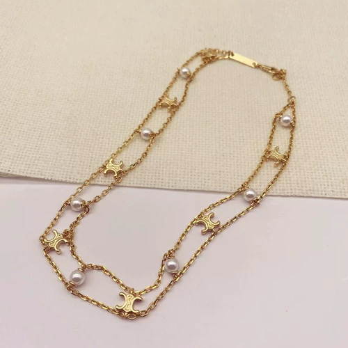 Аксессуар, ожерелье из жемчуга, золотой ретро браслет, цепочка до ключиц, европейский стиль, французский стиль