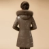 Áo khoác nhung nữ bằng da dày, áo khoác dài mùa đông bằng vải cotton cho phụ nữ trung niên Quần áo da