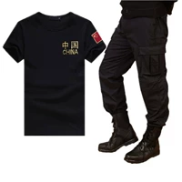 Демисезонные черные уличные камуфляжные тактические штаны