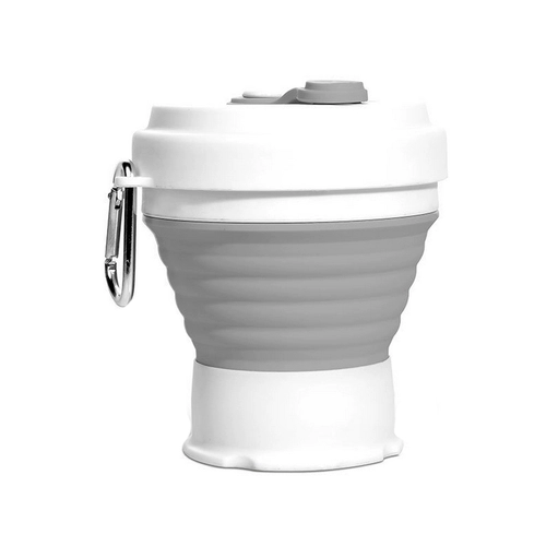 Силиконовая складная водяная чашка может быть оснащена портативной кипящей водой, расширением, большой прохождение прохождения.