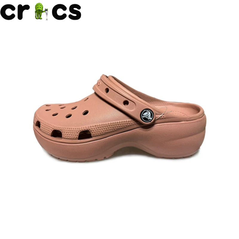 Crocs женские Crocs женские облако Оуян Нана той же стиль клиновидной подошвы платформа увеличенная обувь для пляжа 206750