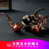 Маленький медный старомодный мундштук ручной работы, мужской чемодан, полный комплект