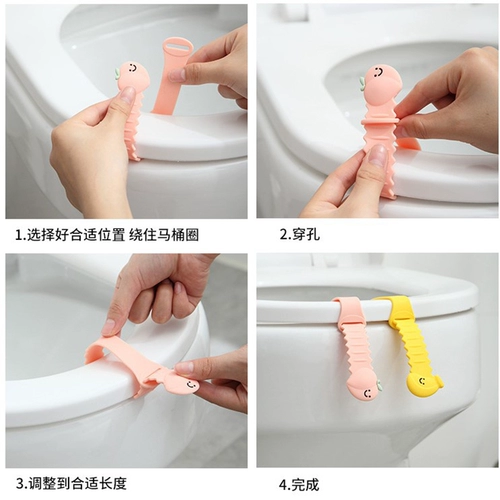 Мультяшный туалет, аксессуары для домашнего использования, раскладная крышка, ручка