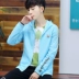 Áo khoác nam giản dị Hàn Quốc phiên bản 2018 mùa xuân và mùa hè mới bóng chày quần áo đẹp trai tự trồng áo khoác nam phần mỏng kem chống nắng quần áo