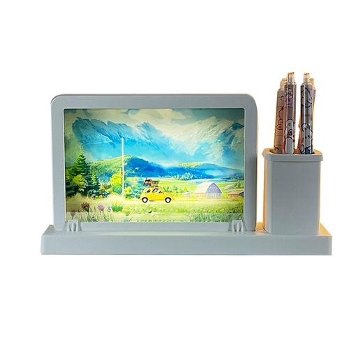 Фотография, зеркало, легкий держатель для ручек, креативный потолочный светильник для друга, делается под заказ, подарок на день рождения