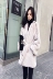 Mùa thu đông 2018 phiên bản Hàn Quốc của nhung nước mới trong phần dài của áo khoác lông thú giả với một chiếc áo khoác lông thắt eo nữ