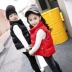 Áo chống mưa cho trẻ em mùa thu và mùa đông mới dày lên cổ áo xuống áo cotton phiên bản Hàn Quốc của áo vest cotton trẻ em gile lông sang chảnh bé gái Áo ghi lê