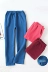 Giải phóng mặt bằng giá Pyjama mùa thu đông của phụ nữ cộng với quần nhung bên trong nhung dệt kim cộng với phân bón XL nhà quần