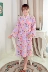 Phong cách Nhật Bản kimono anh đào thỏ đêm phục vụ tại nhà đồ ngủ áo choàng bằng vải bông gạc - Đêm đầm váy ngủ dài tay Đêm đầm