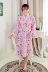 Phong cách Nhật Bản kimono anh đào thỏ đêm phục vụ tại nhà đồ ngủ áo choàng bằng vải bông gạc - Đêm đầm