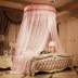 Châu Âu công chúa gió tròn lưới trần mái vòm đơn hoặc kép hồ sơ trần sàn giường bài 1,5 1,8 2,2m m - Lưới chống muỗi mùng chụp gấp gọn Lưới chống muỗi