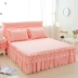 Hàn Quốc bông cưới giường ren bedspread váy Simmons nệm bụi 1.5m1.8 giường ngủ bìa váy đúp - Váy Petti