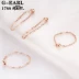 Vàng Earl Jewelry Chính hãng Pure 14k Vàng Nga Au585 Tím Vàng Nhẫn mềm Nhẫn Nữ Màu Vàng Hồng Nhẫn Vàng Vàng - Nhẫn