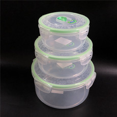 Пищевой контейнер 振兴圆形饭盒微波炉加热食品盒冰箱保鲜密实盒学生便当上班泡面碗 Revitalization