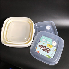 Пищевой контейнер 侨丰 冰箱保鲜盒微波炉加热食品盒3个套装剩菜饭盒圆形便当盒子