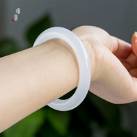 Прозрачный плоский браслет 51-51,5 мм фиолетовый