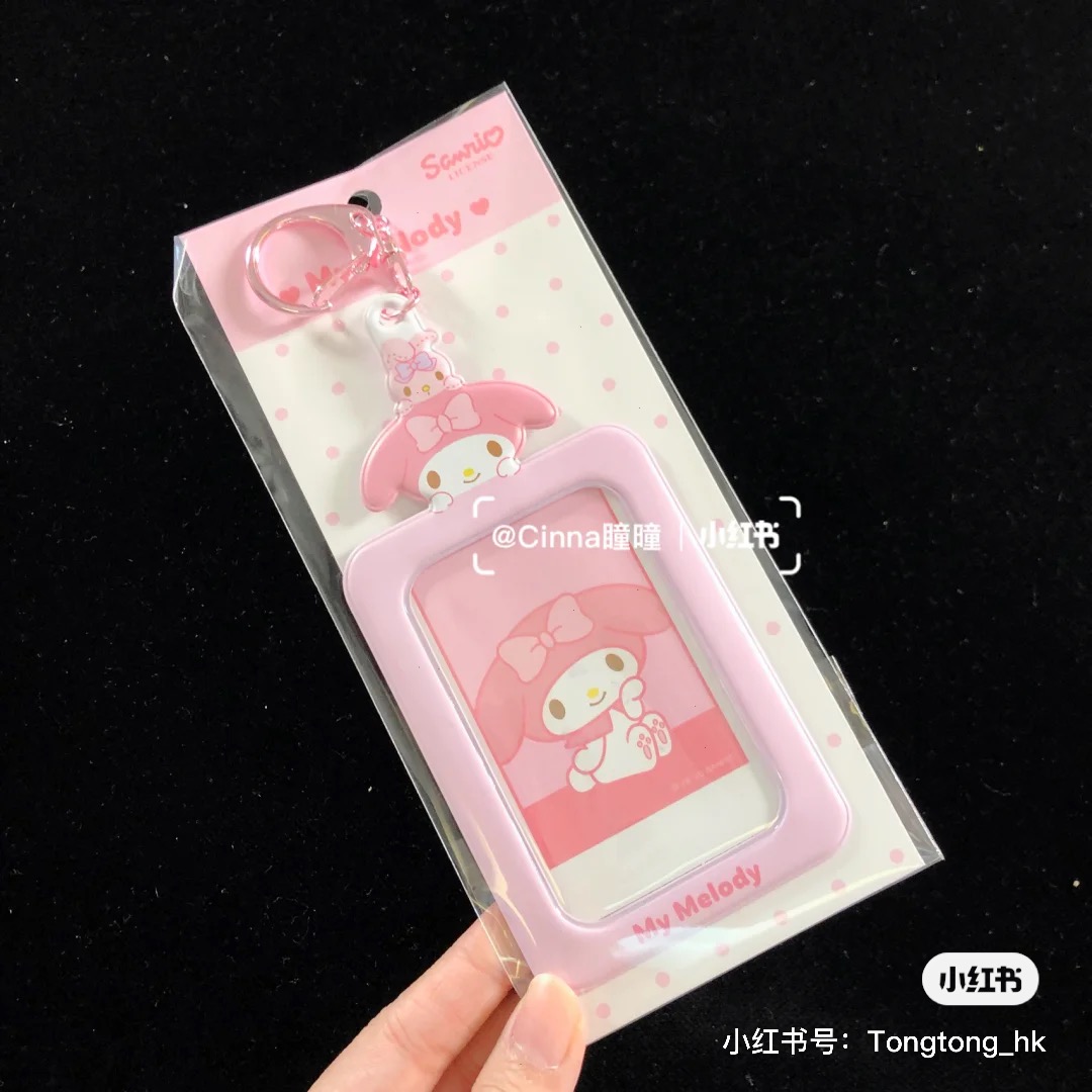 Mm Merlotgoods in stock sanrio Han sanrio  melody Cinnamoroll  kuromi Kuromi  Ferrule Photo Pendant Key buckle