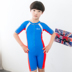 Áo Tắm trẻ em Xiêm Ngắn Tay Áo Bảo Vệ UV Trai Đồ Bơi Bãi Biển Surf Lặn Phù Hợp Với Kem Chống Nắng Mẹ Quần Áo áo bơi cho bé Bộ đồ bơi của Kid