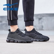 Giày nam Hongxing Erke giày chạy bộ mùa hè 2019 mới sốc hấp thụ thoải mái đầy đủ đệm cọ giày giày thể thao thông thường - Giày chạy bộ
