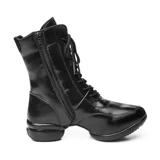 Утепленные сапоги, современная обувь, танцующие туфли, средней длины, мягкая подошва, из натуральной кожи