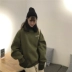 Mùa thu đông 2018 phiên bản Hàn Quốc mới của áo dài tay dài khâu cổ cao chữ set set áo len sang trọng nữ áo khoác dày Áo len