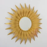 Украшение, круглое зеркало для гостиной на солнечной энергии, в американском стиле