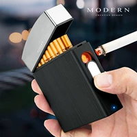 Германия современная табачная коробка легкая интегральная зарядка 16 филиалов 20 загруженных ультра -тщательных сигаретных ящиков мужские подарки