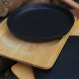 Испанский Viejovalle Outdoor Семейный обеденный магазин Коммерческий европейский ли чугунный стейк -поддон с высоким уровнем