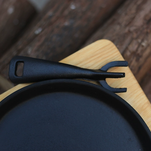 Испанский Viejovalle Outdoor Семейный обеденный магазин Коммерческий европейский ли чугунный стейк -поддон с высоким уровнем