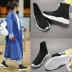 Vớ đàn hồi giày nữ Hàn Quốc phiên bản ulzzang tăng dày người đàn ông và phụ nữ cao để giúp paris thể thao đôi giày thường