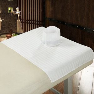 Beauty salon cotton giường đầu khăn massage giường bìa lỗ pad tấm ga trải giường massage với một chiếc khăn không dùng một lần