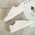 Li Kinh Thánh với đoạn 2018 xuân hè mới Giày nữ Hồng Kông phiên bản Hàn Quốc của giày vải lanh Giày trắng Plimsolls