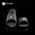 AIR JORDAN HYDRO 6 AJ6 Joe 6 màu đen và trắng đỏ Velcro của nam giới dép thể thao 881473-101 dép jordan chính hãng Dép thể thao