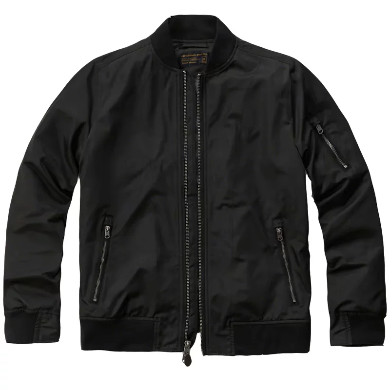 AF Американский подлинный Abercrombiefitch мужской флагманский весеннеосенний slim пилотная куртка бейсбольная куртка