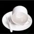 Cốc cà phê đặt đơn giản tinh khiết xương trắng tách cà phê china gốm cốc cà phê đồ dùng biểu tượng tùy chỉnh đặc biệt cung cấp Cà phê