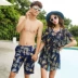 Cặp đôi 2018 size ngực mới bằng thép tập hợp áo xuân nóng bỏng bikini ba mảnh quần đi biển nam quần bơi nữ