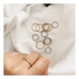 HM Châu Âu và Mỹ đơn giản tối giản phong cách Hàn Quốc chic ring ring ring tail ring kết hợp thiết lập vàng và bạc đầy đủ mẫu nhẫn nữ đẹp 2021 Nhẫn