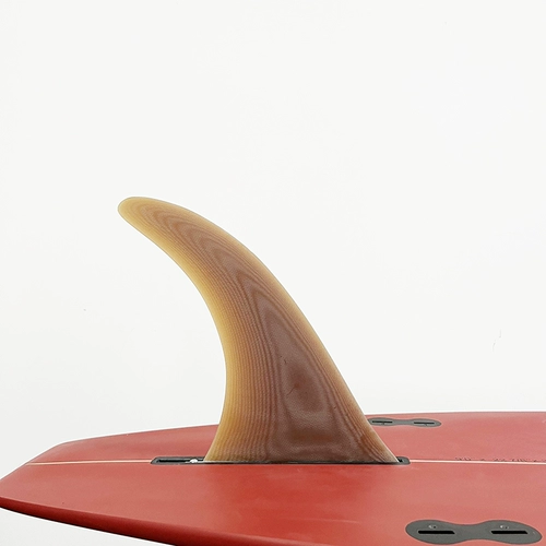 Hongtuo Outdoor Surfing 11 -inc -inc -in -Brown Tail Rudder Monochrome Hand Melling Hail Rudder Длинная доска с одним стеклянным волокнистым хвостовым плавником